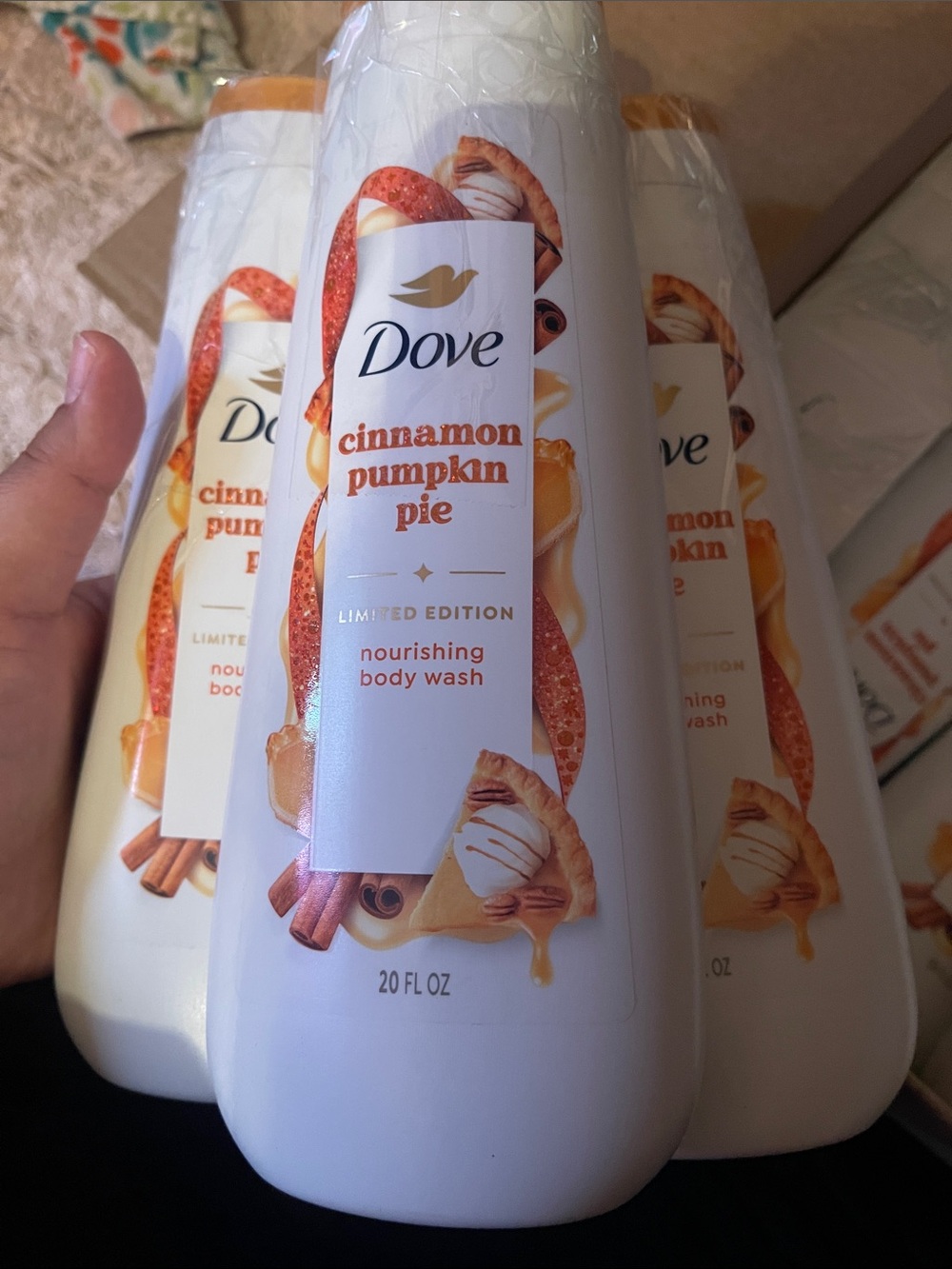 Dove Cinnamon Pumpkin Pie Nourishing Body Wash - 3 pack